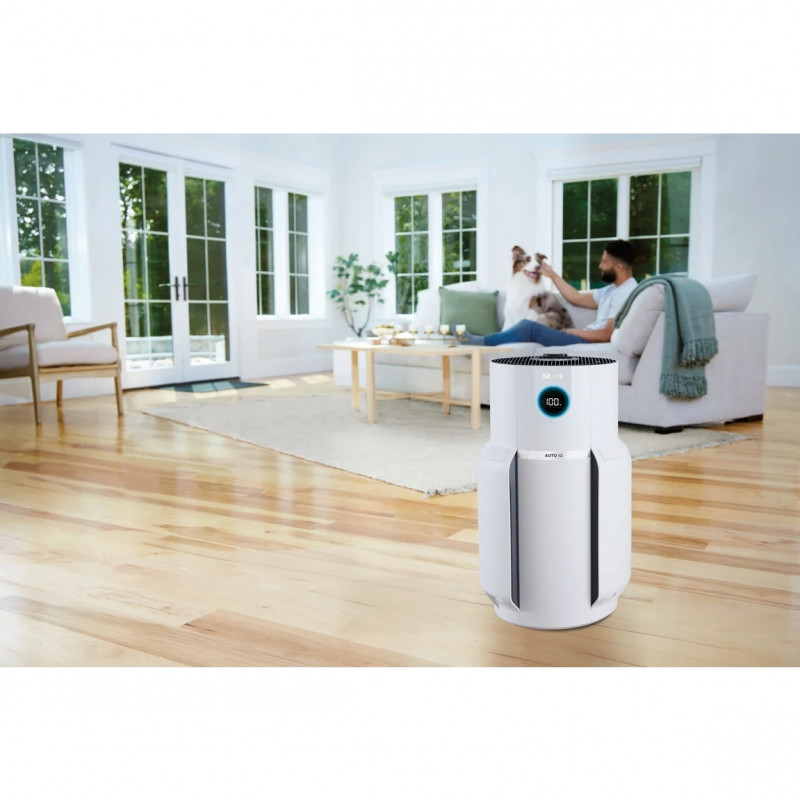 Καθαριστής αέρα Shark NeverChange Max HP300EU, Έως 130 m3, 54W, 5 ταχύτητες, Καμία αλλαγή φίλτρου έως και 5 χρόνια, Οθόνη LED, Λευκό