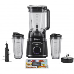 Μπλέντερ Ninja Detect Power Pro & Single Serve TB301EU, 1200W, 2,1L, 10 ταχύτητες + παλμοί, BlendSense, Torque Detect, Χρονοδιακόπτης, Αναγνώριση συστατικών, Μαύρο