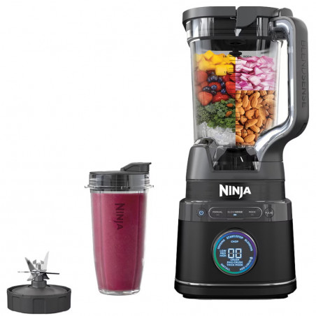 Μπλέντερ Ninja Detect Power Pro & Single Serve TB301EU, 1200W, 2,1L, 10 ταχύτητες + παλμοί, BlendSense, Torque Detect, Χρονοδιακόπτης, Αναγνώριση συστατικών, Μαύρο