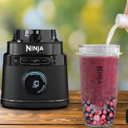 Μπλέντερ Ninja Detect Power Pro & Single Serve TB301EU, 1200W, 2,1L, 10 ταχύτητες + παλμοί, BlendSense, Torque Detect, Χρονοδιακόπτης, Αναγνώριση συστατικών, Μαύρο