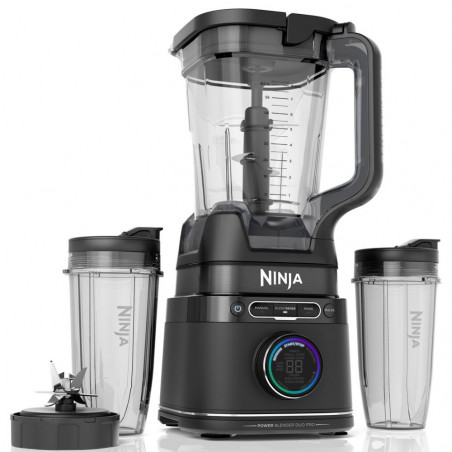 Μπλέντερ Ninja Detect Power Pro & Single Serve TB301EU, 1200W, 2,1L, 10 ταχύτητες + παλμοί, BlendSense, Torque Detect, Χρονοδιακόπτης, Αναγνώριση συστατικών, Μαύρο