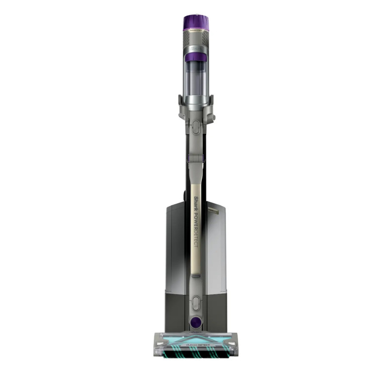 Όρθια ηλεκτρική σκούπα Shark IP3251EUT, 380W, 0.7 l, PowerDetect, Βραχίονας με δυνατότητα απόσπασης, Αυτονομία 70 λεπτά, Γκρι/Μωβ