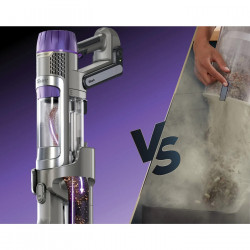 Όρθια ηλεκτρική σκούπα Shark IP3251EUT, 380W, 0.7 l, PowerDetect, Βραχίονας με δυνατότητα απόσπασης, Αυτονομία 70 λεπτά, Γκρι/Μωβ
