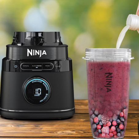 Μπλέντερ 3 σε 1 Ninja TB401EU, 1200W, 2,1 λίτρα, 10 ταχύτητες + λειτουργίες, Χρονοδιακόπτης, LED, τεχνολογία BlendSense, χωρίς BPA, Μαύρο