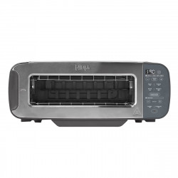 Τοστιέρα Ninja 3 σε 1 ST202EU, 2400W, 7 προγράμματα, έλεγχος θερμοκρασίας, ψησταριά, απόψυξη, αναθέρμανση, οριζόντια λειτουργία, ασημί