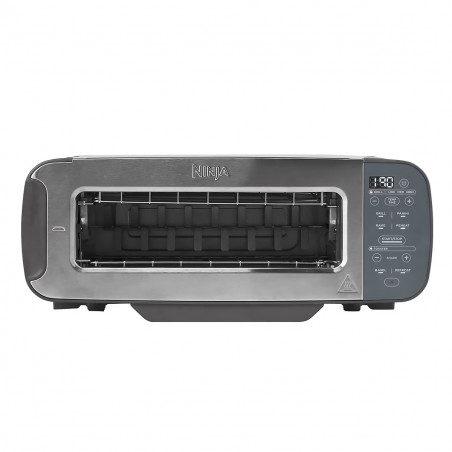 Τοστιέρα Ninja 3 σε 1 ST202EU, 2400W, 7 προγράμματα, έλεγχος θερμοκρασίας, ψησταριά, απόψυξη, αναθέρμανση, οριζόντια λειτουργία, ασημί