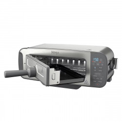 Τοστιέρα Ninja 3 σε 1 ST202EU, 2400W, 7 προγράμματα, έλεγχος θερμοκρασίας, ψησταριά, απόψυξη, αναθέρμανση, οριζόντια λειτουργία, ασημί