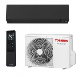 Inverteren climatik Toshiba Shorai Edge RAS-B13G3KVSGB-E + RAS-13J2AVSG-E1, 13000 BTU, 26 m2, A+++, Wi-Fi, R-32, 12 λειτουργίες, Μαύρο