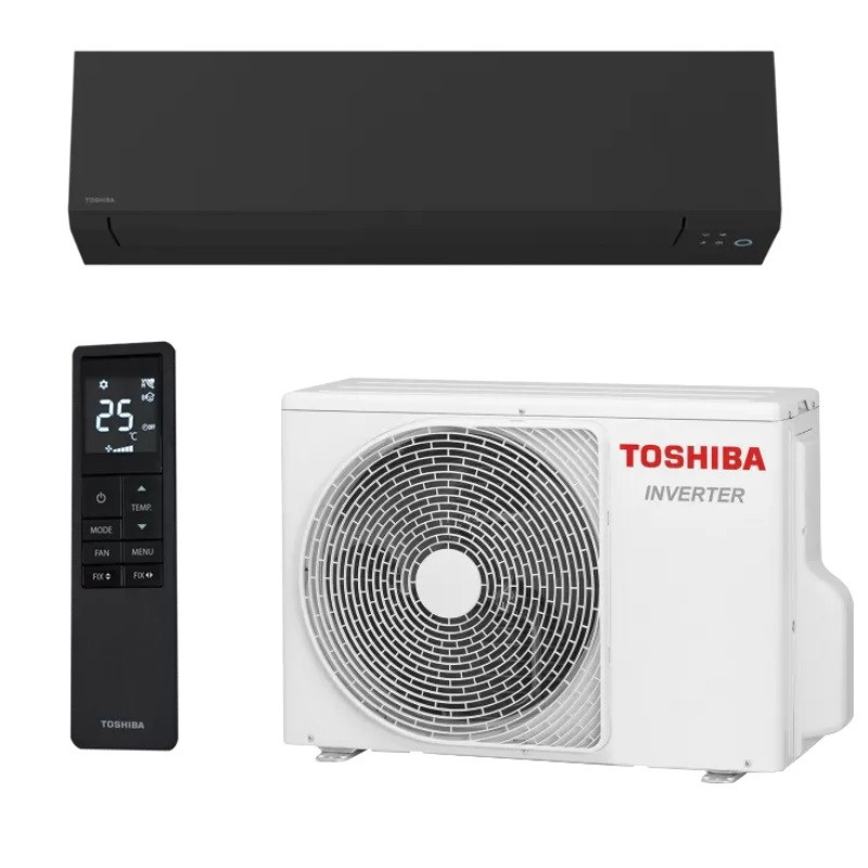 Inverteren climatik Toshiba Shorai Edge RAS-B13G3KVSGB-E + RAS-13J2AVSG-E1, 13000 BTU, 26 m2, A+++, Wi-Fi, R-32, 12 λειτουργίες, Μαύρο
