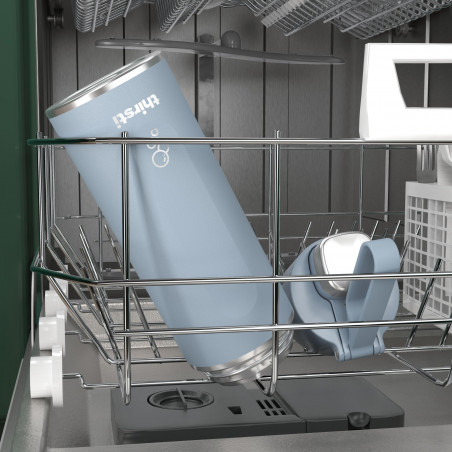 Thermos Ninja DW2401EUUKBL, 700 ml, Κατάλληλο για ανθρακούχα ποτά, Τριπλή μόνωση, Χωρίς BPA, Ζεστό έως 8 ώρες, Κρύο έως 24 ώρες, Μπλε