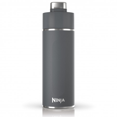 Thermos Ninja DW2401EUUKGY, 700 ml, Κατάλληλο για ανθρακούχα ποτά, Τριπλή μόνωση, Χωρίς BPA, Ζεστό έως 8 ώρες, Κρύο έως 24 ώρες, Γκρι