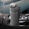 Thermos Ninja DW2401EUUKGY, 700 ml, Κατάλληλο για ανθρακούχα ποτά, Τριπλή μόνωση, Χωρίς BPA, Ζεστό έως 8 ώρες, Κρύο έως 24 ώρες, Γκρι