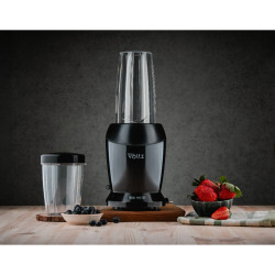 Nutri Blender Oliver Voltz OV51162D, 1200 W, 2 φλιτζάνια, BPA Free, 1L/800 ml, θρυμματισμός πάγου, μαύρο