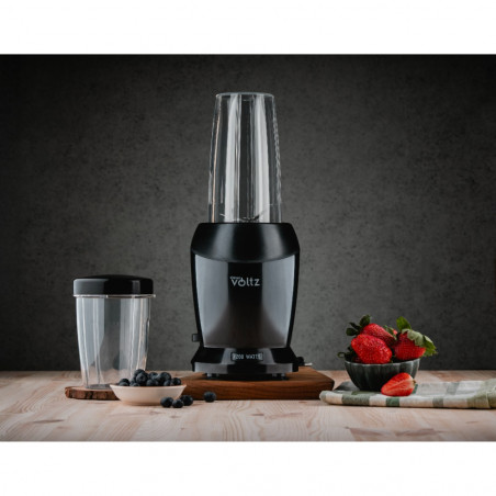 Nutri Blender Oliver Voltz OV51162D, 1200 W, 2 φλιτζάνια, BPA Free, 1L/800 ml, θρυμματισμός πάγου, μαύρο
