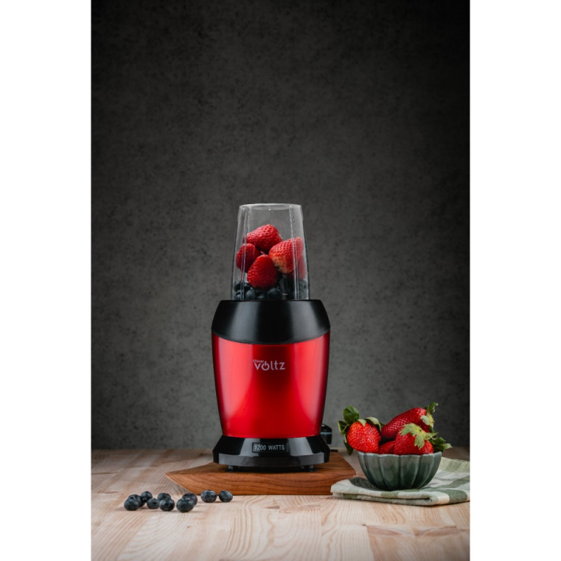 Nutri Blender Oliver Voltz OV51162DR, 1200 W, 2 φλιτζάνια, BPA Free, 1L/800 ml, θρυμματισμός πάγου, κόκκινο