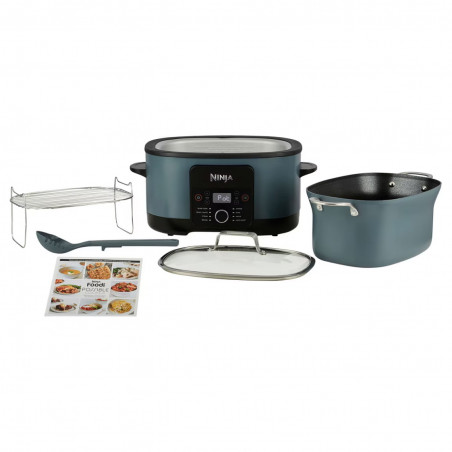 Ninja Foodi PossibleCooker 8in1 MC1001EU, 1200W, 8 l, 8 προγράμματα, Κεραμική επίστρωση, Χρονοδιακόπτης, Τριπλή θερμότητα σύντηξης, Μπλε/Μαύρο