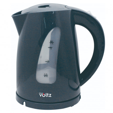 Ηλεκτρικός βραστήρας Oliver Voltz OV51230B, 2200W, 1,7 l, Φωτεινή ένδειξη, Ασύρματο, Μεταλλικό γκρι