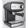 Μηχανή εσπρέσο Crown CEM-1525, 850W, 15 bar, 1.2 l, Θέρμανση φλιτζανιών, Ατμός, Κινητό δοχείο, Δίσκος κρέμας, Μαύρο