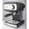 Μηχανή εσπρέσο Crown CEM-1525, 850W, 15 bar, 1.2 l, Θέρμανση φλιτζανιών, Ατμός, Κινητό δοχείο, Δίσκος κρέμας, Μαύρο