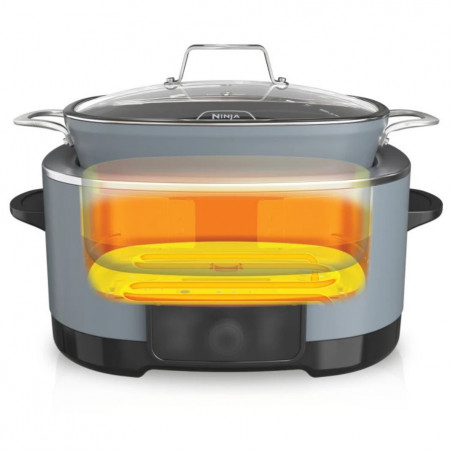 Ninja Foodi PossibleCooker 8in1 MC1001EU, 1200W, 8 l, 8 προγράμματα, Κεραμική επίστρωση, Χρονοδιακόπτης, Τριπλή θερμότητα σύντηξης, Μπλε/Μαύρο
