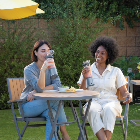 Φορητός μπλέντερ Ninja Blast BC151EUNV, 7,4 W, 530 ml, Ατσάλινο μαχαίρι με 6 λεπίδες, Θρυμματισμός πάγου, Έως 10 κύκλοι, Χωρίς BPA, USB-C, Μπλε