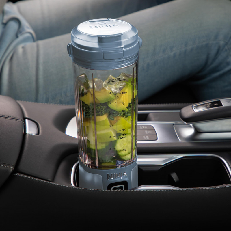 Φορητός μπλέντερ Ninja Blast BC151EUNV, 7,4 W, 530 ml, Ατσάλινο μαχαίρι με 6 λεπίδες, Θρυμματισμός πάγου, Έως 10 κύκλοι, Χωρίς BPA, USB-C, Μπλε