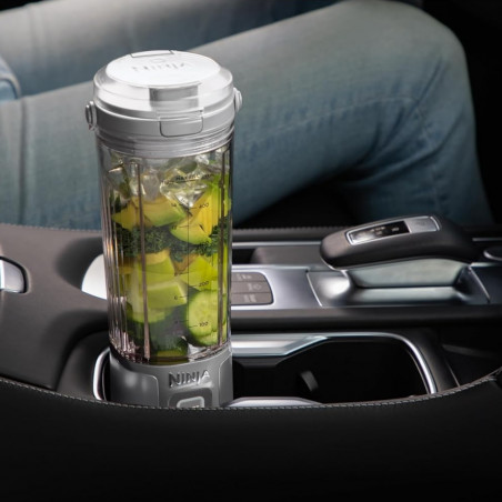 Φορητό μπλέντερ Ninja Blast BC151EUWH, 7,4W, 530 ml, ατσάλινη λεπίδα με 6 λεπίδες, θρυμματισμός πάγου, έως 10 κύκλοι, χωρίς BPA, USB-C, λευκό