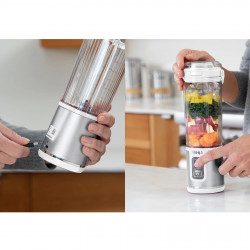 Φορητό μπλέντερ Ninja Blast BC151EUWH, 7,4W, 530 ml, ατσάλινη λεπίδα με 6 λεπίδες, θρυμματισμός πάγου, έως 10 κύκλοι, χωρίς BPA, USB-C, λευκό