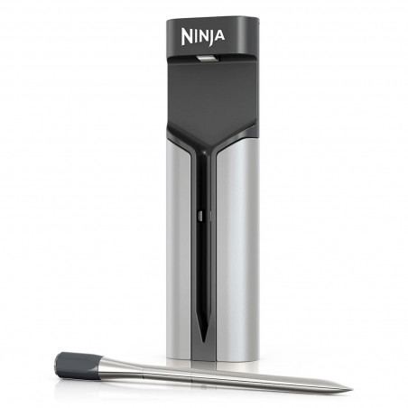 Θερμόμετρο κουζίνας Ninja ProChef WP100EU, Bluetooth, εφαρμογή για κινητά, αισθητήρας θερμοκρασίας εσωτερικού χώρου και περιβάλλοντος, έως 370C, μαύρο/ασημί