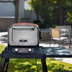 Τραπέζι ψησίματος Ninja Woodfire 4718J800EUUK, 107x86x66 cm, Ρυθμιζόμενο, Πλαϊνή βάση, Μαύρο