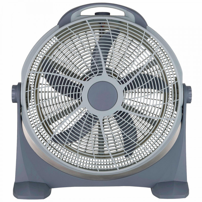 Ανεμιστήρας δαπέδου Elite ETFB-0334, 100W, 60 cm, 3 ταχύτητες, 5 πτερύγια, Γκρι