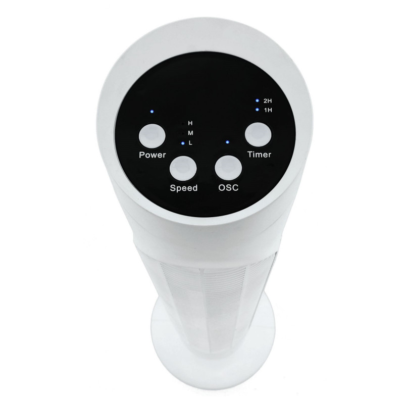 Ανεμιστήρας πύργου Elite ETTF-0330, 50W, 83 cm, Χρονοδιακόπτης, 3 ταχύτητες, Λευκό