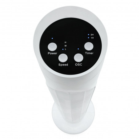 Ανεμιστήρας πύργου Elite ETTF-0330, 50W, 83 cm, Χρονοδιακόπτης, 3 ταχύτητες, Λευκό