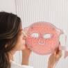 Beautifly Aura Glam Φωτοθεραπευτική μάσκα προσώπου, 220 φώτα LED, αναγέννηση κολλαγόνου και αντιγηραντική δράση, 3 εντάσεις, ψύξη, USB-C, ροζ