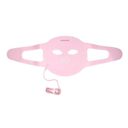 Beautifly Aura Glam Φωτοθεραπευτική μάσκα προσώπου, 220 φώτα LED, αναγέννηση κολλαγόνου και αντιγηραντική δράση, 3 εντάσεις, ψύξη, USB-C, ροζ