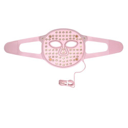 Beautifly Aura Glam Φωτοθεραπευτική μάσκα προσώπου, 220 φώτα LED, αναγέννηση κολλαγόνου και αντιγηραντική δράση, 3 εντάσεις, ψύξη, USB-C, ροζ