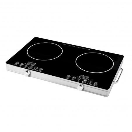 Dvoen infracherven kotlon Elite EFP-1258T, 4400W, οθόνη LED, έλεγχος με αισθητήρα, χρονοδιακόπτης, Cheren/siv