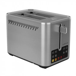 Τοστιέρα ψωμιού AENO ATS0004, 1600W, 4 φέτες, 6 στάδια, 3 λειτουργίες, αφαιρούμενος δίσκος για ψίχουλα, Inox