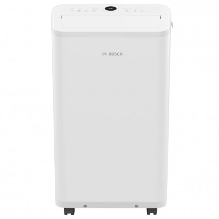 Κινητό κλιματιστικό Bosch Cool 2000, 9000 BTU, 35 m2, A, Αυτόματη εναλλαγή, Χρονοδιακόπτης, Οθόνη LCD, Φορητή λειτουργία, Λευκό