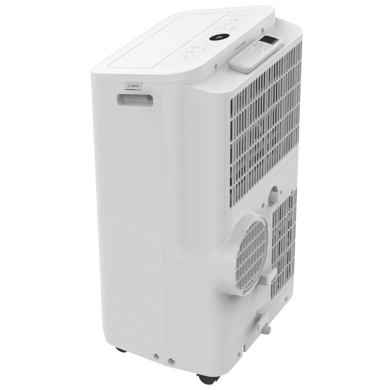 Κινητό κλιματιστικό Bosch Cool 2000, 9000 BTU, 35 m2, A, Αυτόματη εναλλαγή, Χρονοδιακόπτης, Οθόνη LCD, Φορητή λειτουργία, Λευκό