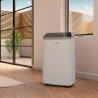 Κινητό κλιματιστικό Bosch Cool 4000, 9000 BTU, 35 m2, A, Αυτόματη εναλλαγή, Χρονοδιακόπτης, Οθόνη LCD, Φορητή λειτουργία, Bial/μαύρο