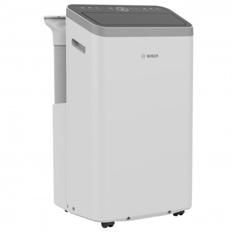 Κινητό κλιματιστικό Bosch Cool 4000, 9000 BTU, 35 m2, A, Αυτόματη εναλλαγή, Χρονοδιακόπτης, Οθόνη LCD, Φορητή λειτουργία, Bial/μαύρο