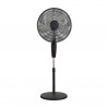 Ανεμιστήρας Elite ETSF-0335, 60 W, 40 cm, 3 ταχύτητες, 5 πτερύγια, ιονιστής, Μαύρο