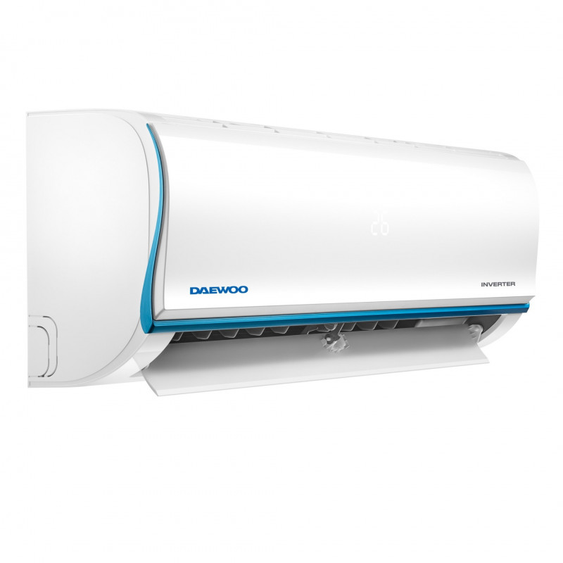 Κλιματιστικό Inverter Daewoo SAF24M1WR30, 24000 BTU, A++, 60 m2, 7 λειτουργίες, Wi-Fi, Αυτόματη απόψυξη και έλεγχος θερμοκρασίας, Αυτοκαθαρισμός, Χρονοδιακόπτης, Jet Cool/Heat, Λευκό