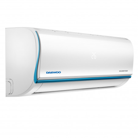 Κλιματιστικό Inverter Daewoo SAF24M1WR30, 24000 BTU, A++, 60 m2, 7 λειτουργίες, Wi-Fi, Αυτόματη απόψυξη και έλεγχος θερμοκρασίας, Αυτοκαθαρισμός, Χρονοδιακόπτης, Jet Cool/Heat, Λευκό