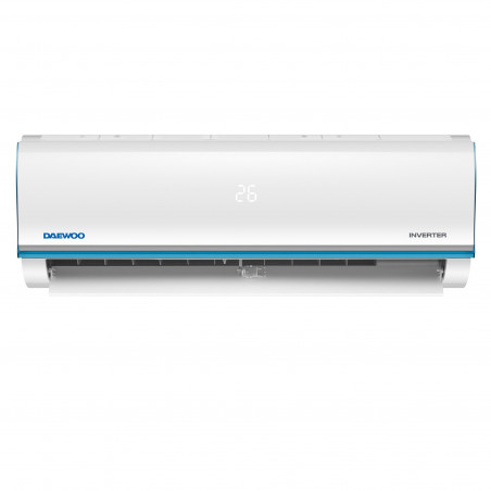 Κλιματιστικό Inverter Daewoo SAF24M1WR30, 24000 BTU, A++, 60 m2, 7 λειτουργίες, Wi-Fi, Αυτόματη απόψυξη και έλεγχος θερμοκρασίας, Αυτοκαθαρισμός, Χρονοδιακόπτης, Jet Cool/Heat, Λευκό