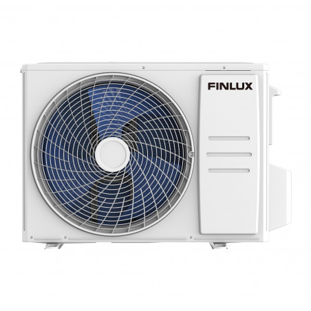 Κλιματιστικό Inverter Finlux 12FERRO87BRIS, 12000 BTU, A+++, 30 m2, Wi-Fi, Comfort breeze, 4D blowing, Εξωτερική θέρμανση, Inox