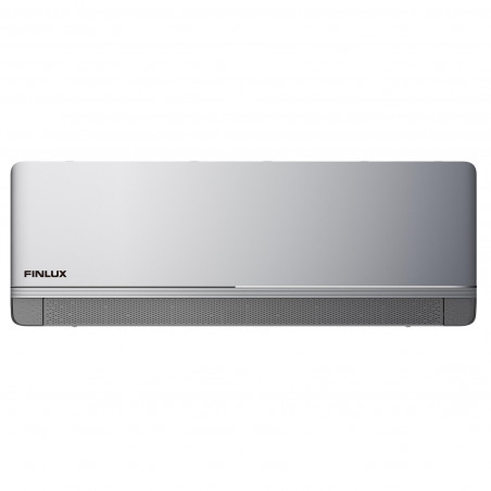 Κλιματιστικό Inverter Finlux 12FERRO87BRIS, 12000 BTU, A+++, 30 m2, Wi-Fi, Comfort breeze, 4D blowing, Εξωτερική θέρμανση, Inox
