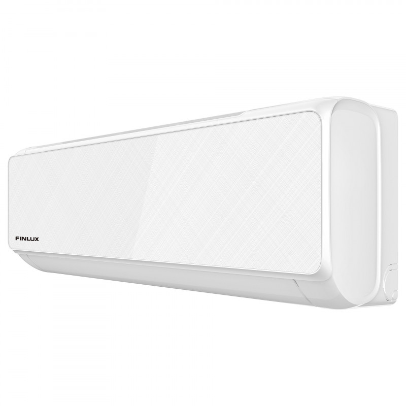 Κλιματιστικό Inverter Finlux 12LIE55BE, 12000 BTU, 30 m2, Εξωτερική μονάδα θέρμανσης, 4D φύσημα, Λειτουργία στους -25C, Λευκό
