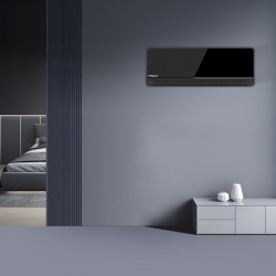 Κλιματιστικό Inverter Finlux 12TENE87BRIS, 12000 BTU, A+++, 30 m2, Wi-Fi, φίλτρο πλάσματος, 4D φυσήματα, εναλλάκτης θερμότητας με χρυσή επίστρωση, Μαύρο